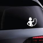 Autocollant voiture - maman à bord