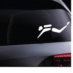 Autocollant voiture - plongeur