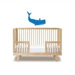 Autocollant mural pour enfant - baleine & bateau