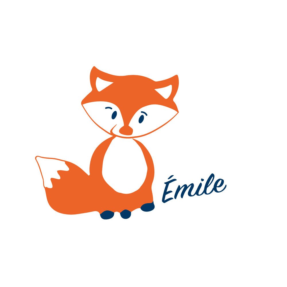 Autocollant mural pour enfant - renard – Image 4