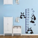 Autocollant mural - règle panda