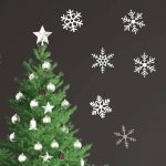 Autocollant mural amovible - flocons de neige