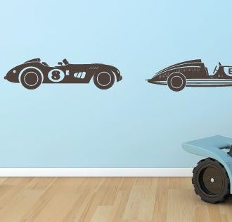 Autocollant mural pour enfant - auto