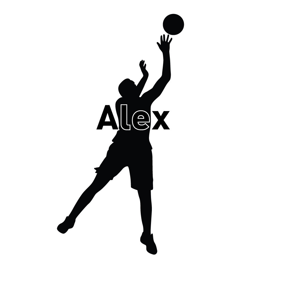 Autocollant mural - joueur de basketball silhouette – Image 4