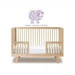 Autocollant mural pour enfant - 1 mouton... 2 moutons... 3 moutons...