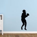 Autocollant mural - joueur de football silhouette