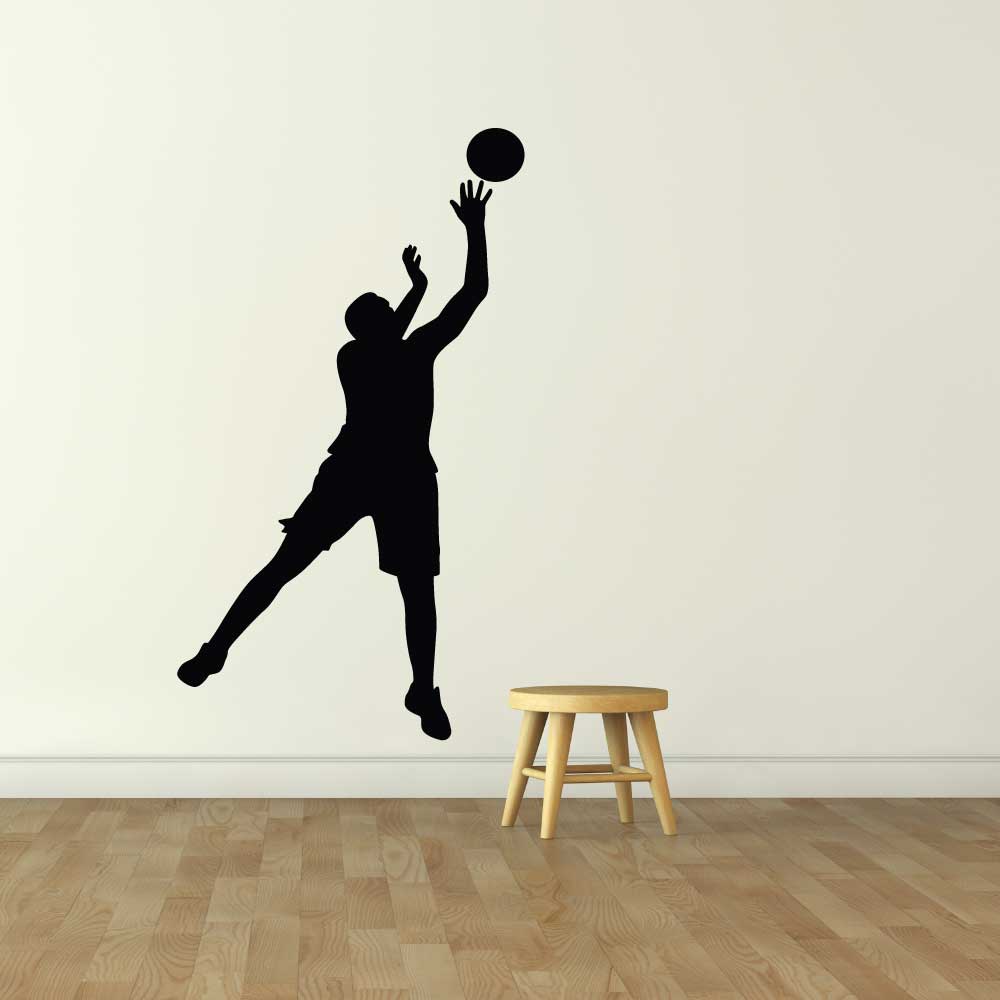 Autocollant mural - joueur de basketball silhouette – Image 2