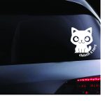 Autocollant - bébé à bord - chaton