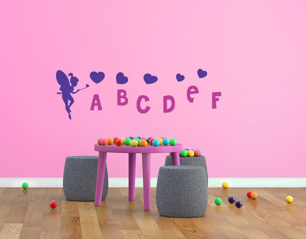 Autocollant mural pour enfant - fée