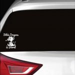 Autocollant voiture - bébé dragon à bord - bébé à bord
