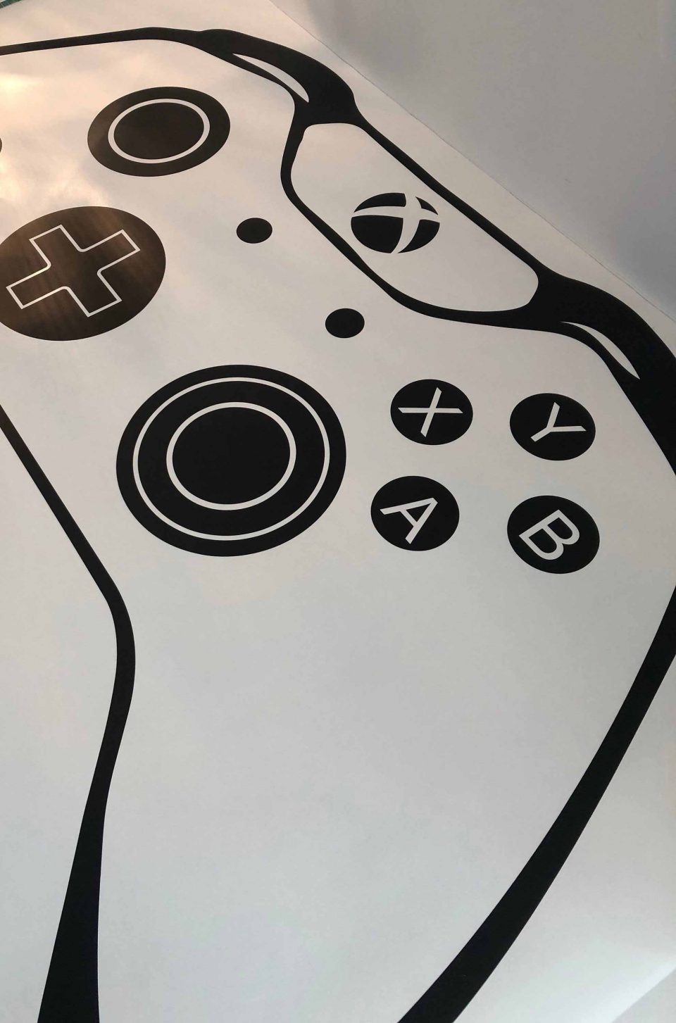 Autocollant Mural 3D Gamer - Stickers Manette Gaming Pour Mur - NEUF - 2 Pièces