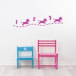 Autocollant mural pour enfant - licorne