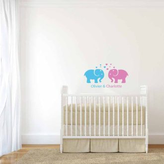 éléphant mural décoration chambre enfant