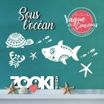 Autocollant mural - fond marin - sous l'océan