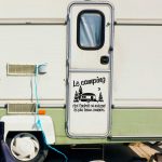 Autocollant campeur - citation