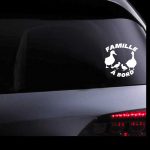 Autocollant voiture - Famille canard - bébé à bord