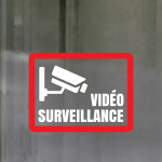 Vidéo surveillance autocollant pour la sécurité