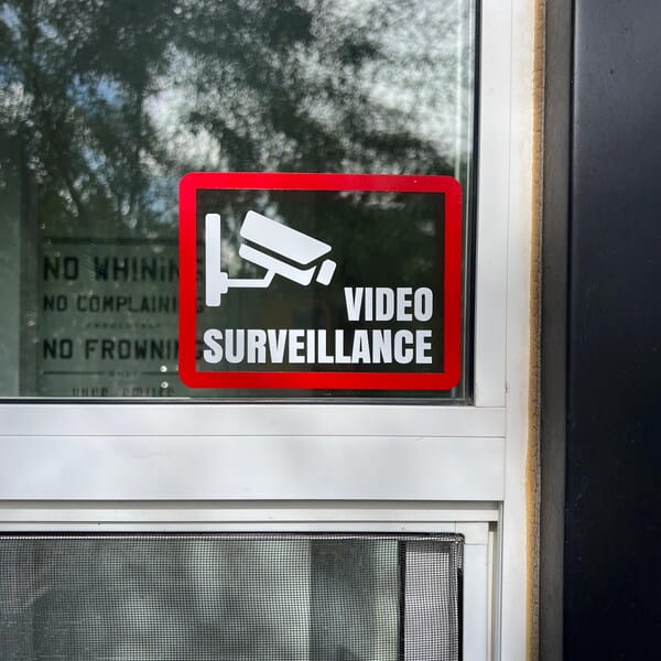 Vidéo surveillance autocollant pour la sécurité – Image 5